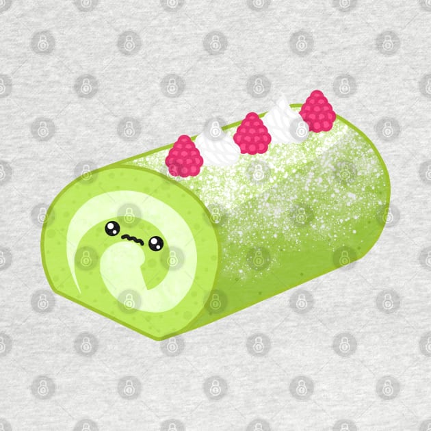 Matcha Cake Roll by jofudachi